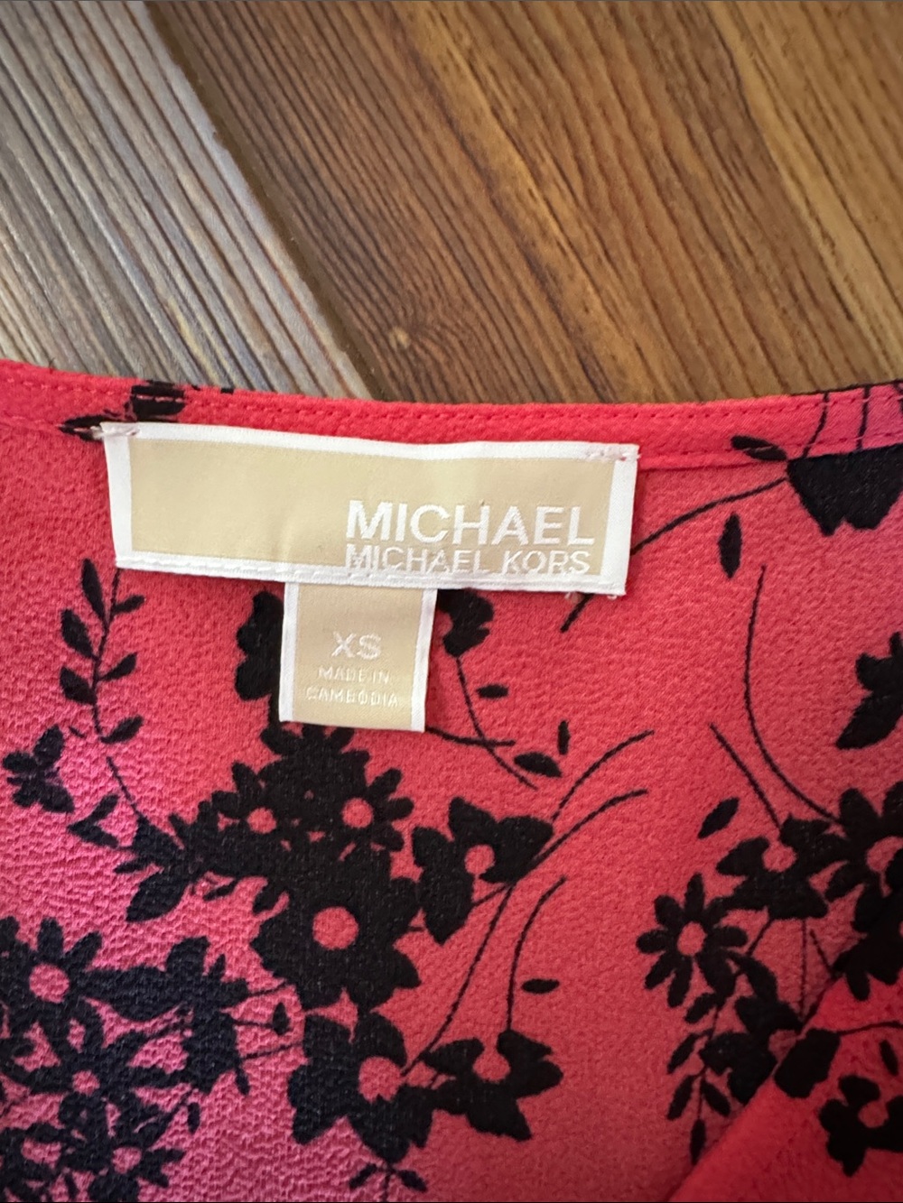 Michael Kors Floral Ruffle Dress with Smocked Waistband Size xs - Picture 3 of 10